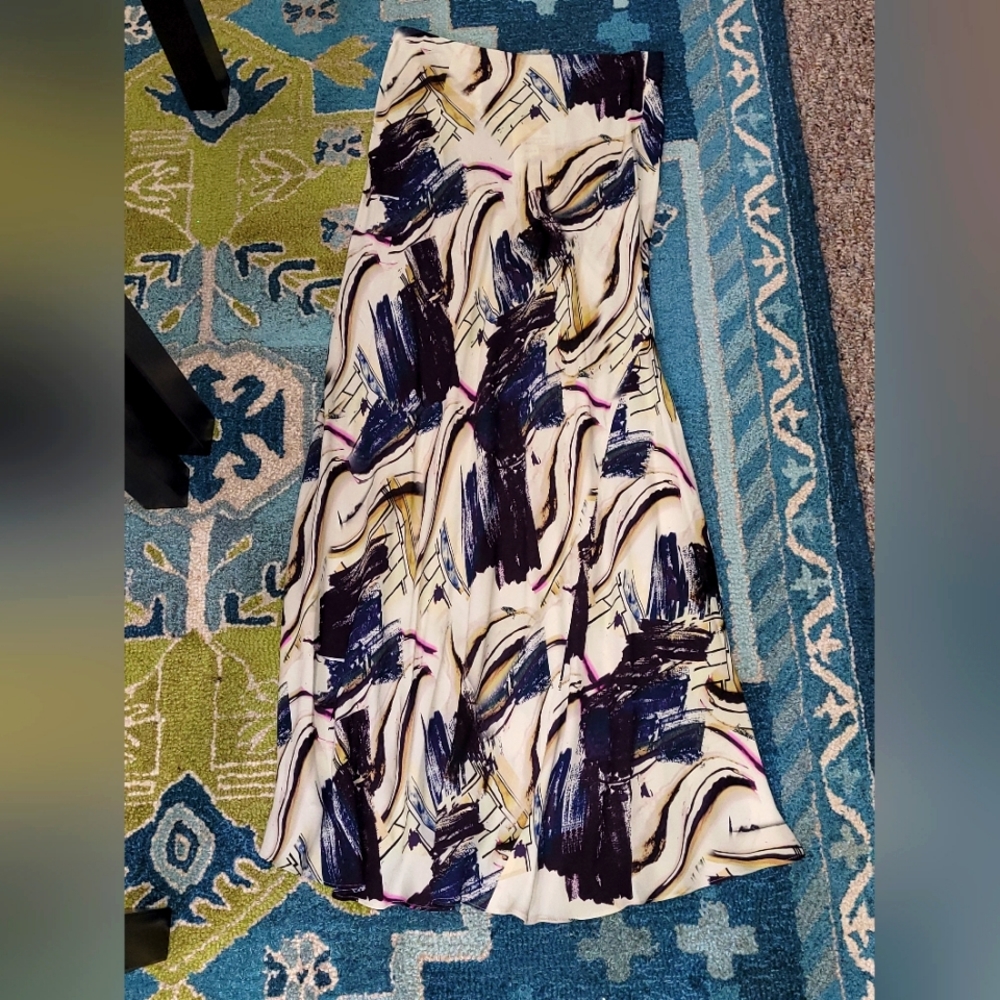 Zara printed, multicolored, maxi skirt